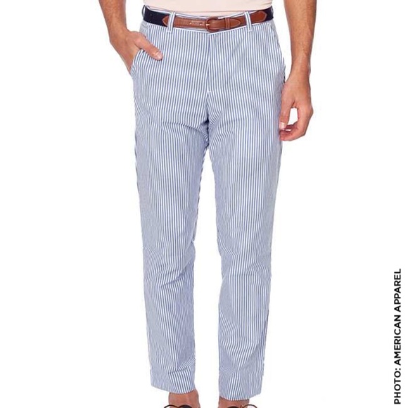 AMERICAN APPAREL Stripe Welt Pocket Pant * Summer! - Picture 2 of 8